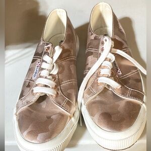 Superga pink glamour camo shoes